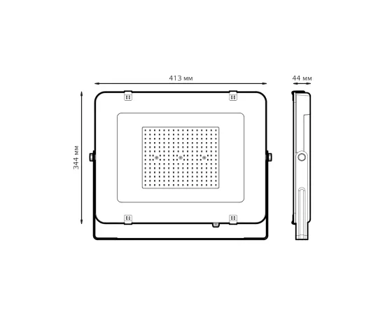 Прожектор Gauss Elementary 200W 16800lm 6500К 200-240V IP65 черный LED 1/2, изображение 5
