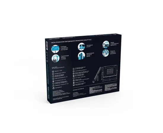 Фото Прожектор Gauss Qplus 150W 18000lm 6500K 175-265V IP65 черный LED  арт.