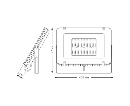 Фото Прожектор Gauss Qplus 150W 18000lm 6500K 175-265V IP65 черный LED  арт.