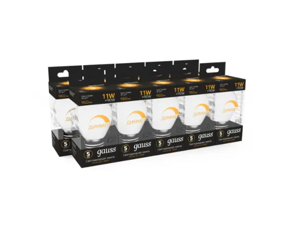 Фото Gauss LED A60-dim E27 11W 3000К диммируемая арт. 102502111-D