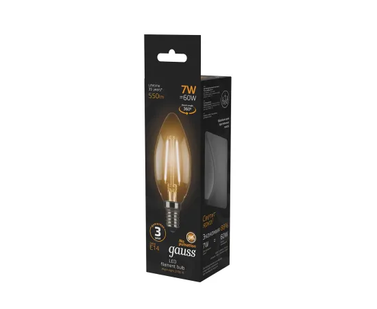 Фото Лампа Gauss Filament Свеча 7W 550lm 2700К Е14 LED 1/10/50  Артикул: 103801107Фото Лампа Gauss Filament Свеча 7W 550lm 2700К Е14 LED 1/10/50  Артикул: 103801107 Фото Лампа Gauss Filament Свеча 7W 550lm 2700К Е14 LED 1/10/50  Артикул: 103801107Фото Лампа Gauss Filament Свеча 7W 550lm 2700К Е14 LED 1/10/50  Артикул: 103801107