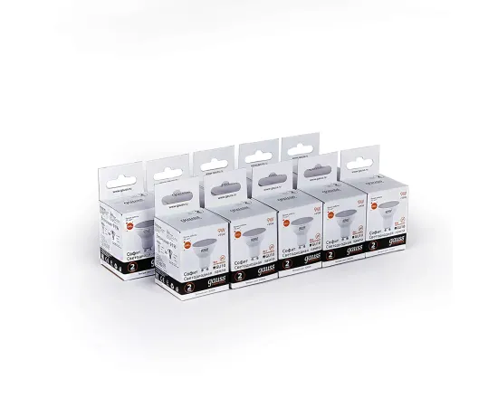 Фото Лампа Gauss Elementary MR16 9W 640lm 3000К GU10 LED 1/10/100 Артикул: 13619