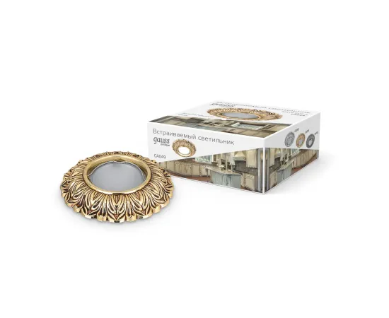 Точечный светильник Gauss Antique CA048 Круг. Серебро/Черный Gu5.3 1/40, изображение 9 Точечный светильник Gauss Antique CA048 Круг. Серебро/Черный Gu5.3 1/40, изображение 9