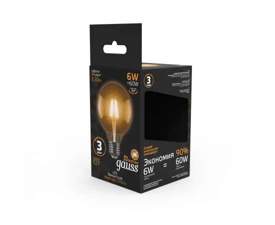 Фото Лампа Gauss Filament G95 6W 630lm 2700К Е27 LED 1/20 Артикул: 105802106Фото Лампа Gauss Filament G95 6W 630lm 2700К Е27 LED 1/20 Артикул: 105802106 Фото Лампа Gauss Filament G95 6W 630lm 2700К Е27 LED 1/20 Артикул: 105802106Фото Лампа Gauss Filament G95 6W 630lm 2700К Е27 LED 1/20 Артикул: 105802106