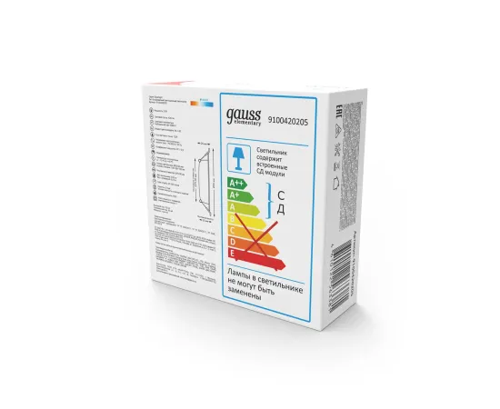 Фото ​Светильник Gauss Elementary Downlight круг 5W 430lm 4000K 210-240V IP20 95*38 монтаж белый LED 1/100 Артикул: 9100420205