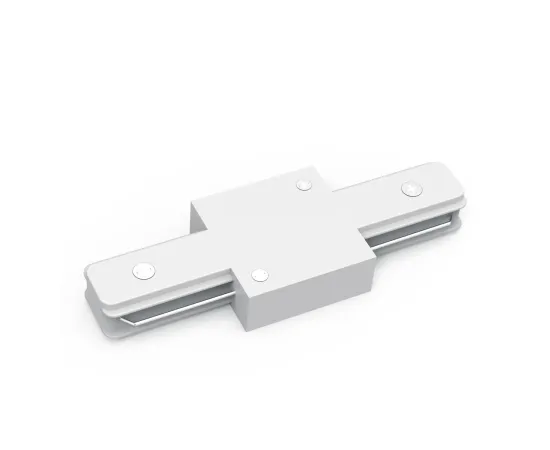 Коннектор Gauss для трековых шинопроводов прямой (I) белый 1/50, изображение 2