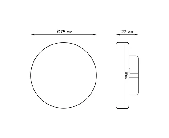 Фото Лампа Gauss Basic GX53 5,5W 440lm 4100K LED 1/10/100 Артикул: 10849262