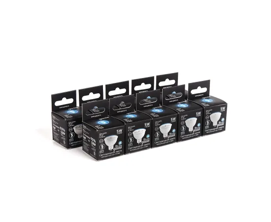 Фото Лампа Gauss MR16 12V 5W 530lm 4100K GU5.3 LED 1/10/100 Артикул: 201505205