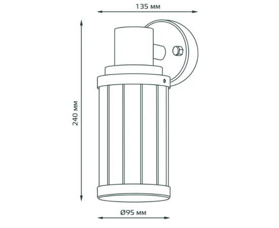Светильник садово-парковый Gauss Vega на стену вниз 1*E27, 60W,105*142*240мм, 170-240V / 50Hz, IP54 (1/24) Светильник садово-парковый Gauss Vega на стену вниз 1*E27, 60W,105*142*240мм, 170-240V / 50Hz, IP54 (1/24)