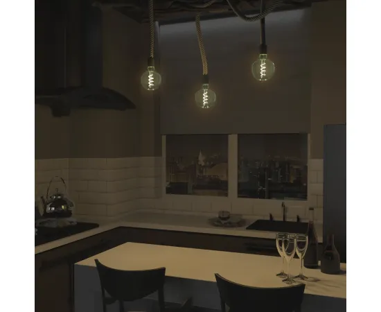 Лампа Gauss Filament G125 5W 190lm 1800К Е27 green flexible LED 1/10
Артикул: 1012802105