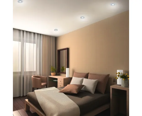 Точечный светильник Gauss Backlight BL136 Кругл./узор. Белый, Gu5.3, 3W, LED 4000K 1/40, изображение 6 Точечный светильник Gauss Backlight BL136 Кругл./узор. Белый, Gu5.3, 3W, LED 4000K 1/40, изображение 6