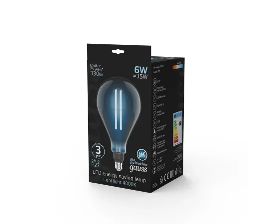 Лампа Gauss Filament PS160 6W 330lm 4000К Е27 gray straight LED 1/6
Артикул: 179802205 Лампа Gauss Filament PS160 6W 330lm 4000К Е27 gray straight LED 1/6
Артикул: 179802205