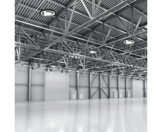 Светильник подвесной Gauss UFO 150W 18000lm 5000K 175-265V IP65 D260*88мм черный скобка в комплекте
Артикул: 821536350