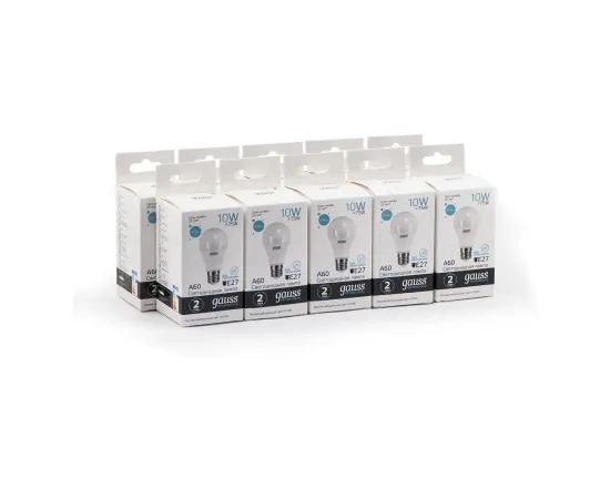 Лампа Gauss Elementary A60 10W 920lm 4100K Е27 LED 1/10/50
Артикул: 23220 Лампа Gauss Elementary A60 10W 920lm 4100K Е27 LED 1/10/50
Артикул: 23220