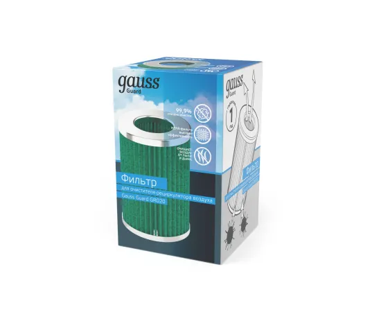 Фильтр для очистителя воздуха Gauss серия Guard с индикаторами температуры и влажности, 1/8/64
Артикул: GR021