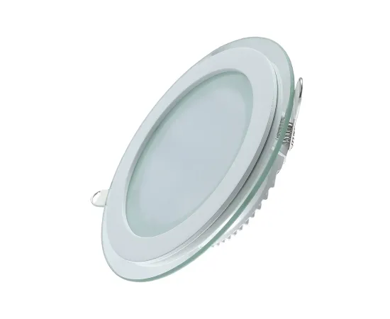 Фото Светильник Gauss Glass круг 18W 1390lm 3000K 185-265V IP20 монт Ø170 200*36 с дек стеклом LED 1/20 Артикул: 947111118
