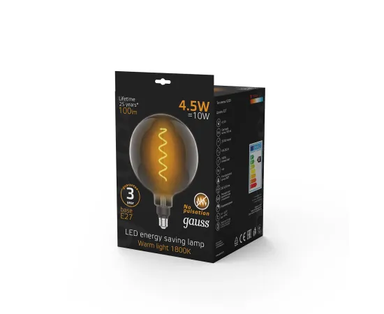 Лампа Gauss Filament G200 4.5W 100lm 1800К Е27 gray flexible LED 1/6
Артикул: 154802005 Лампа Gauss Filament G200 4.5W 100lm 1800К Е27 gray flexible LED 1/6
Артикул: 154802005
