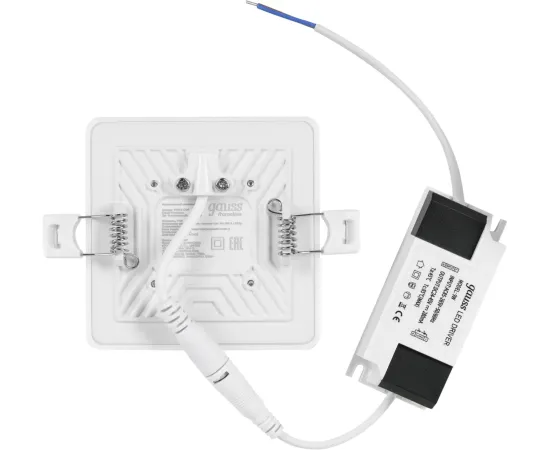 Встраиваемый светильник Gauss Frameless квадрат 9W, 4000K, 1/60
Артикул: 968511209