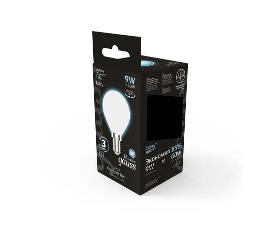 Лампа Gauss Filament Шар 9W 610lm 4100К Е14 milky LED 1/10/50
Артикул: 105201209 Лампа Gauss Filament Шар 9W 610lm 4100К Е14 milky LED 1/10/50
Артикул: 105201209