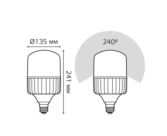 Лампа Gauss Elementary T140 80W 7200lm 4000K E40 LED 1/8
Артикул: 63428