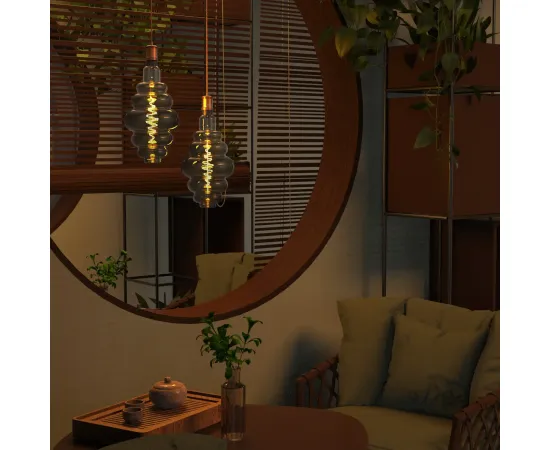 Лампа Gauss Filament Honeycomb 8.5W 165lm 1800К Е27 gray LED 1/2
Артикул: 161802005