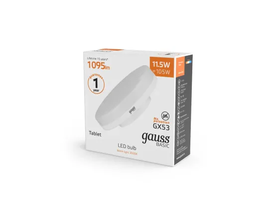Лампа Gauss Basic GX53 11,5W 1095lm 3000K LED 1/10/100
Артикул: 20849112 Лампа Gauss Basic GX53 11,5W 1095lm 3000K LED 1/10/100
Артикул: 20849112