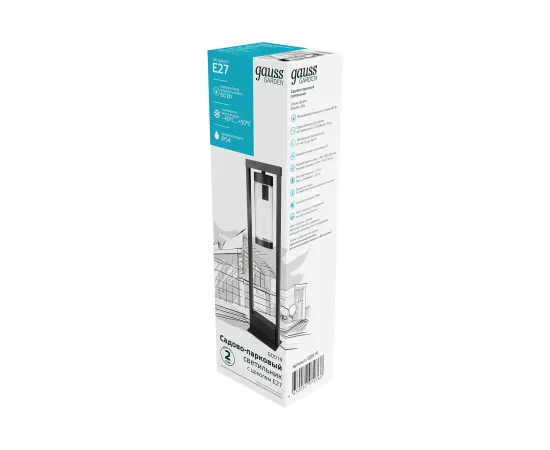 Светильник садово-парковый Gauss Clio столб 1*E27, Max.60W, 142*500mm, 170-240V / 50Hz, IP 54 (1/8)
Артикул: GD019 Светильник садово-парковый Gauss Clio столб 1*E27, Max.60W, 142*500mm, 170-240V / 50Hz, IP 54 (1/8)
Артикул: GD019