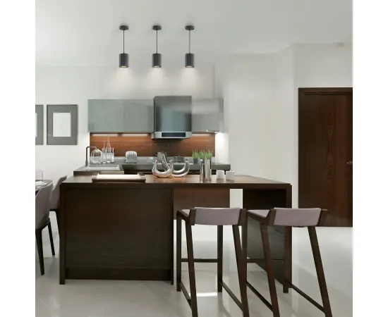 Gauss LED светильник накладной (подвесной) HD037 12W (черный/золото) 3000K 79*100мм 1/20, изображение 6