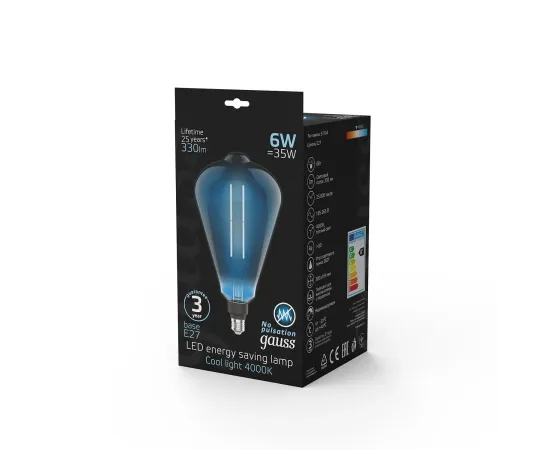 Лампа Gauss Filament ST164 6W 330lm 4000К Е27 gray straight LED 1/6
Артикул: 157802205 Лампа Gauss Filament ST164 6W 330lm 4000К Е27 gray straight LED 1/6
Артикул: 157802205
