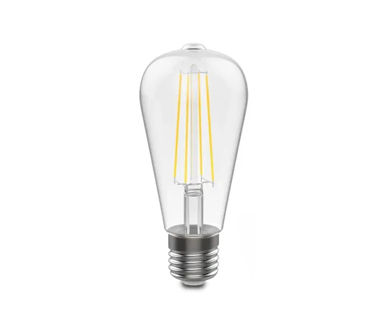Фото Лампа Gauss Filament ST64 10W 970lm 4100К Е27 LED 1/10/40 Артикул: 157802210