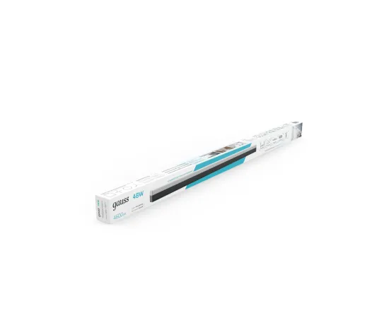 Св-к светодиодный матовый Gauss IP40 1180*70*55мм 48W 4600Лм 4000K Shop Lighting черный 1/12, изображение 5 Св-к светодиодный матовый Gauss IP40 1180*70*55мм 48W 4600Лм 4000K Shop Lighting черный 1/12, изображение 5