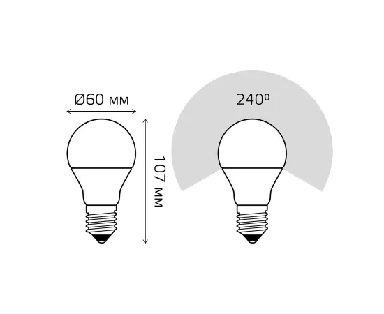 Лампа Gauss Elementary A60 10W 920lm 4100K Е27 LED 1/10/50
Артикул: 23220 Лампа Gauss Elementary A60 10W 920lm 4100K Е27 LED 1/10/50
Артикул: 23220