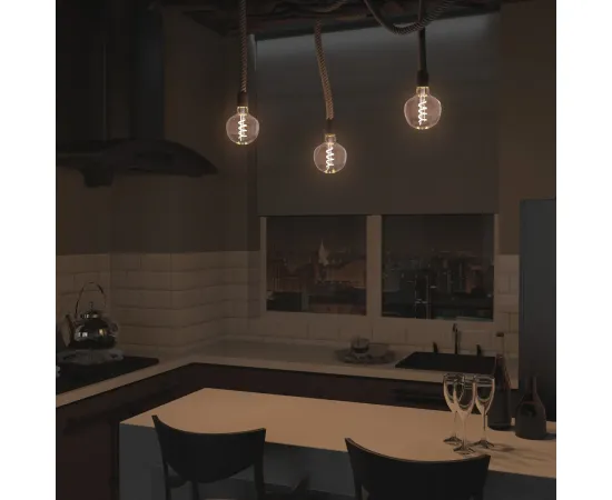 Лампа Gauss Filament G125 5W 190lm 1800К Е27 pink flexible LED 1/10
Артикул: 1011802105