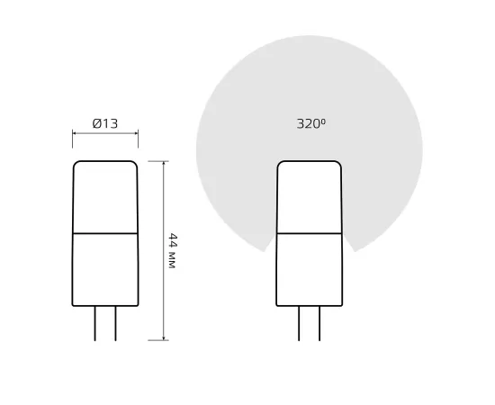 Фото Лампа Gauss Elementary G4 12V 4W 400lm 4100K керамика LED 1/10/200 Артикул: 10724