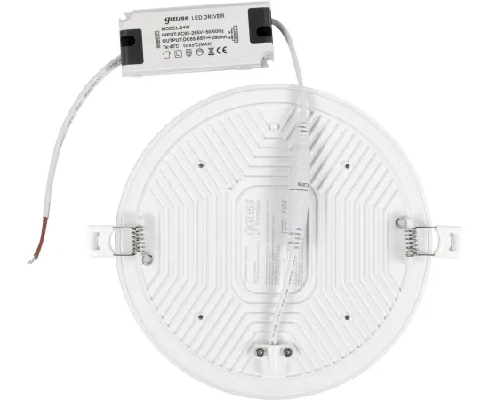 Фото Светильник Gauss Frameless круг 24W 2400lm 4000K 85-265V IP20 монтаж Ø155 170*27мм LED 1/30 Артикул: 967511224 Фото Светильник Gauss Frameless круг 24W 2400lm 4000K 85-265V IP20 монтаж Ø155 170*27мм LED 1/30 Артикул: 967511224