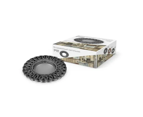 Светильник Gauss Antique CA042 Круг. Серебро/Черный Gu5.3 1/40, изображение 7 Светильник Gauss Antique CA042 Круг. Серебро/Черный Gu5.3 1/40, изображение 7