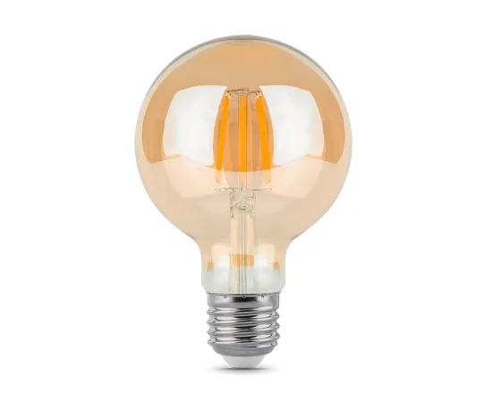 Фото Лампа Gauss Filament G95 6W 620lm 2400К Е27 golden диммируемая LED 1/20 Артикул: 105802006-D