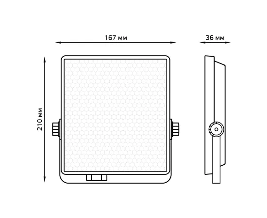 Прожектор Gauss EVO 50W 4500lm 6500K 100-240V IP65 черный LED 1/20, изображение 6