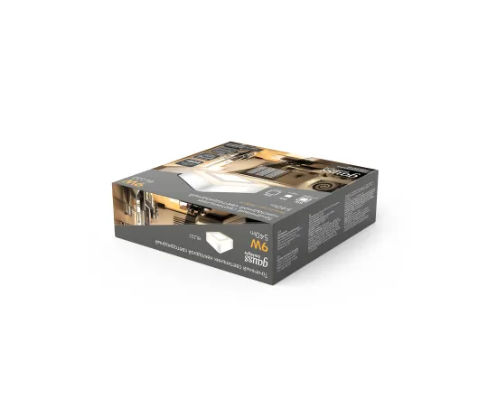 Светильник Gauss Backlight накладной BL222 Квадрат. Акрил, 6+3W, LED 3000K, 145*145, 1/30, изображение 5