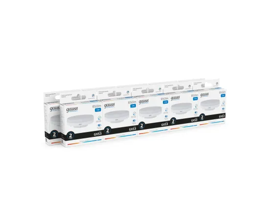 Фото Лампа Gauss Elementary GX53 11W 850lm 6500K LED 1/10/100 Артикул: 83831