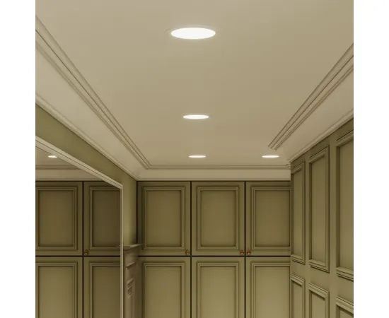 Светильник Gauss Slim круг 15W 1250lm 6500K 180-265V IP20 монтаж Ø155 170*22 LED 1/20, изображение 6