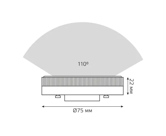 Фото Лампа Gauss Elementary GX53 6W 460lm 4100K LED 1/10/100 Артикул: 8382