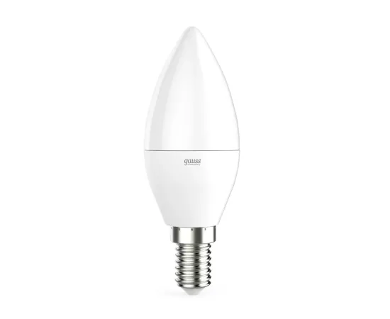 Фото Лампа Gauss Elementary Свеча 6W 450lm 4100K Е14 LED 1/10/100 Артикул: 33126 Фото Лампа Gauss Elementary Свеча 6W 450lm 4100K Е14 LED 1/10/100 Артикул: 33126