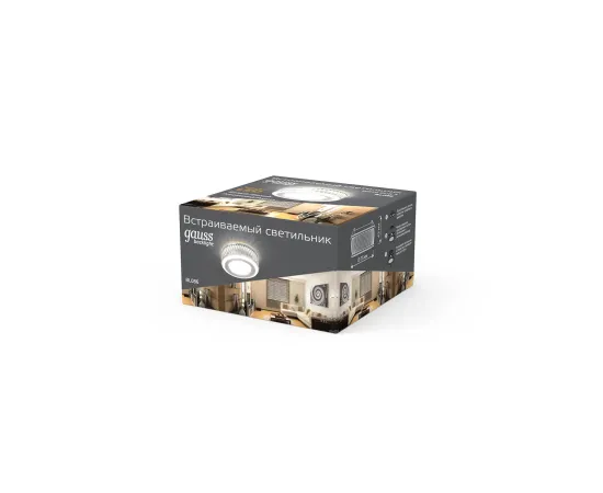 Светильник Gauss Backlight BL086 Кругл. Белый/Белый, Gu5.3, 3W, LED 3000K 1/30, изображение 3 Светильник Gauss Backlight BL086 Кругл. Белый/Белый, Gu5.3, 3W, LED 3000K 1/30, изображение 3