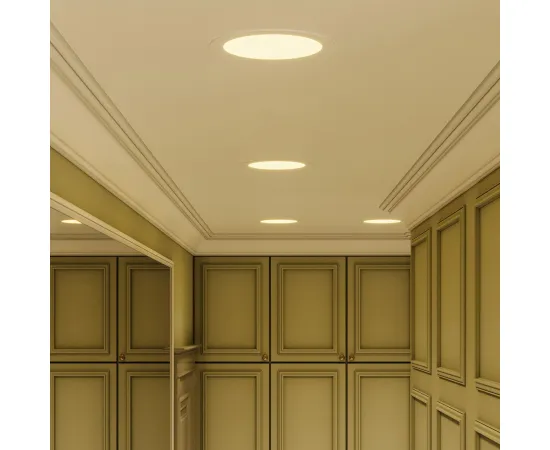 Фото Светильник Gauss Slim круг 18W 1200lm 3000K 180-265V IP20 монтаж Ø210 225*22 LED 1/20 Артикул: 939111118