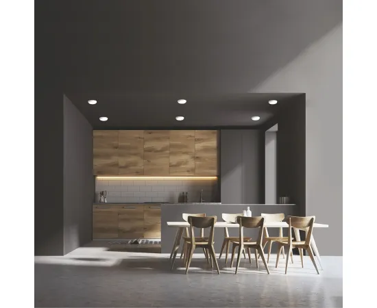 Фото Светильник Gauss Frameless круг 9W 900lm 4000K 85-265V IP20 монтаж Ø71 90*27мм LED 1/5/60 Артикул: 967511209