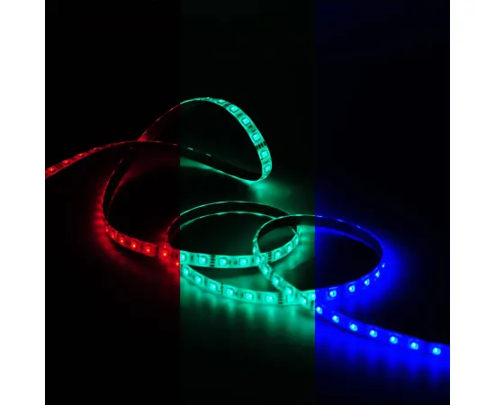 Фото Лента Gauss LED 5050/60-SMD 14.4W 12V DC RGB IP66 (блистер 5м) Артикул: 311000414