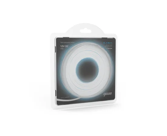 Фото Лента Gauss LED 5050/60-SMD 14.4W 12V DC холодный белый IP66 (блистер 5м) 1/50 Артикул: 311000314