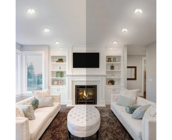 Светильник Gauss Backlight накладной BL222 Квадрат. Акрил, 6+3W, LED 3000K, 145*145, 1/30, изображение 7