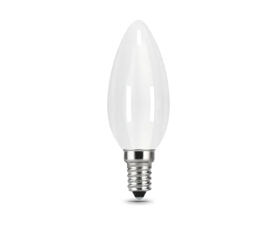 Фото Лампа Gauss Filament Свеча 9W 590lm 3000К Е14 milky диммируемая LED 1/10/50 103201109-D